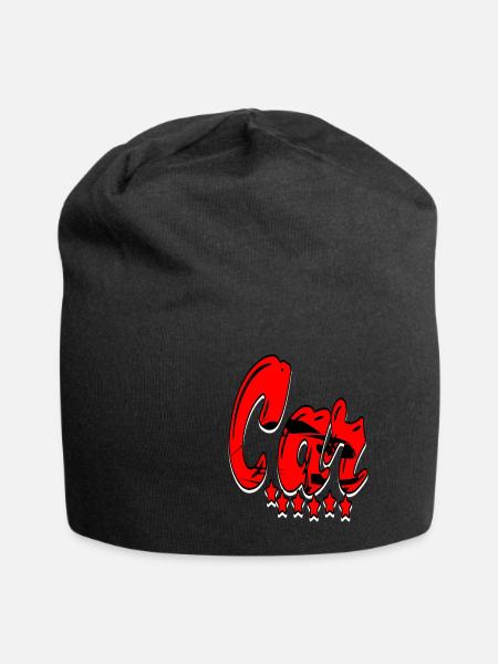 Auto - Jersey-Beanie - Schwarz
