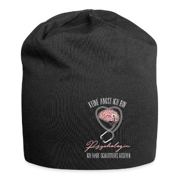 Psychologue Psychologue Psychologue Psychiatre - Bonnet en jersey - noir - Devant