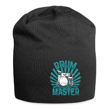Schlagzeug Schlagzeuger Drummer Percussion - Jersey-Beanie - Schwarz - Vorne