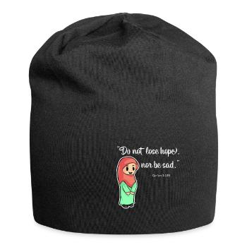 Islam Quran Sure Quote Allah Prayer Muslim Gift - Jersey Beanie - black - Front