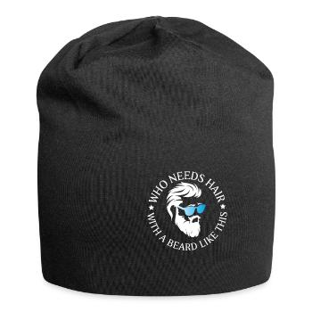 Beard like this - beard, beard, lumberjack - Jersey Beanie - black - Front