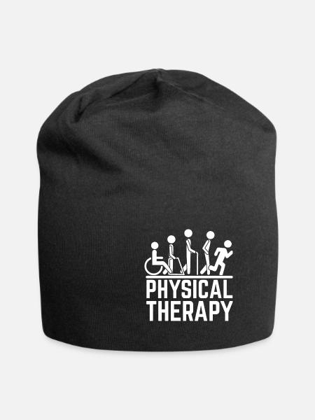 Physiotherapie Physio Physiotherapeut Therapeutin - Jersey-Beanie - Schwarz