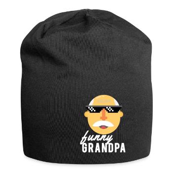 drôle papy - Bonnet en jersey - noir - Devant
