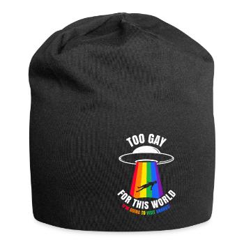 Gay Pride Gay Alien UFO Space Planet - Bonnet en jersey - noir - Devant