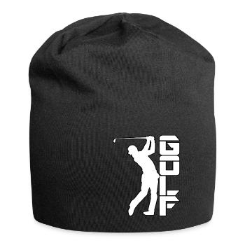 Le golf est mon sport de golf - Bonnet en jersey - noir - Devant