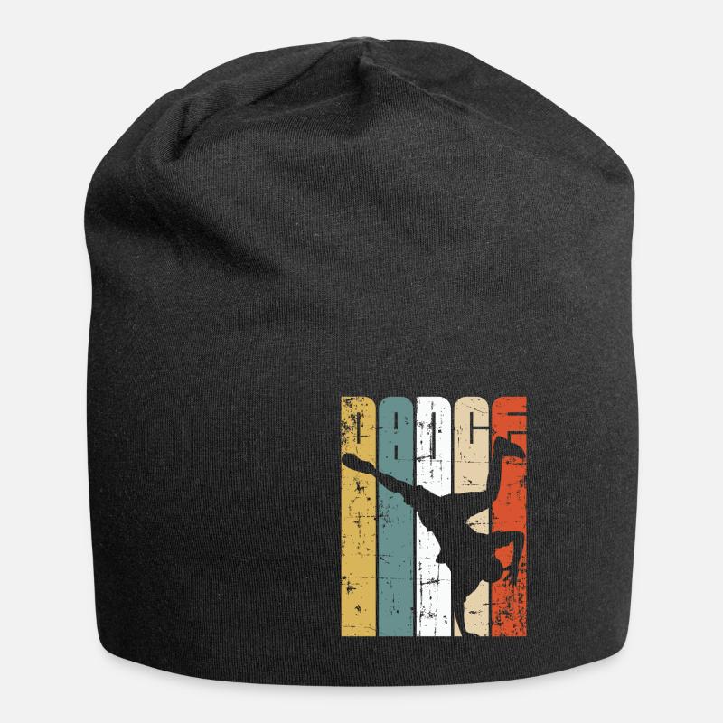 Breaker - Jersey-Beanie - Schwarz