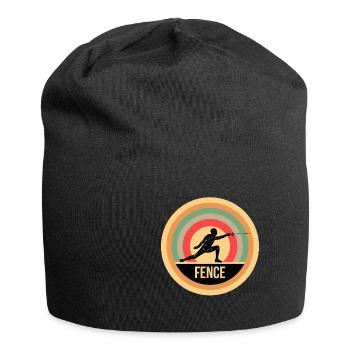 Fechten Fechter Fechterin Schwertkampf Kampfsport - Jersey-Beanie - Schwarz - Vorne