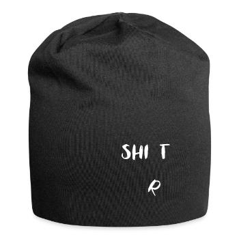 Shirt Shit - Jersey-Beanie - Schwarz - Vorne