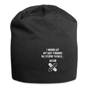 Best skater friend - Skateboard, Board, Halfpipe - Jersey-Beanie - Schwarz - Vorne