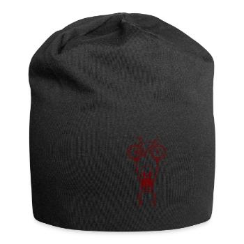 Cadeau squelette vélo ou vélo - Bonnet en jersey - noir - Devant