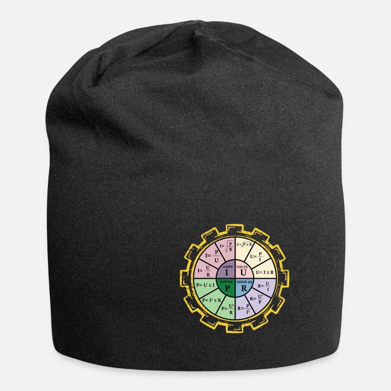 Electrician Electrical Engineering Engineer Physicist - Jersey Beanie - black