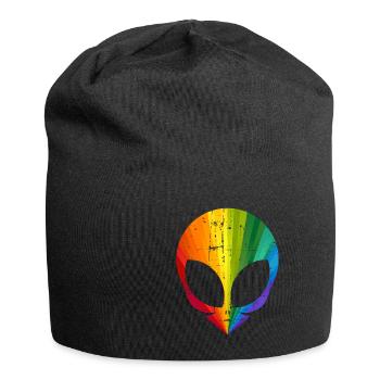Gay Pride Alien - Jersey-Beanie - Schwarz - Vorne