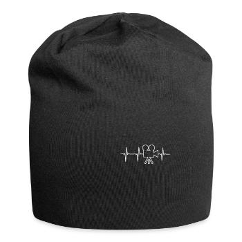 Filmmaker Heartbeat ECG Camera Gift - Jersey Beanie - black - Front