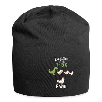 Evolution Of The T-Rex RAWR! Dino Huhn Geschenk - Jersey-Beanie - Schwarz - Vorne