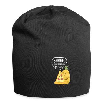Pizza Pineapple Hawaii - Italy, Gift - Jersey Beanie - black - Front