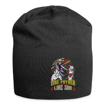 Vater und Sohn Motorcross Supercross Vater Sohn - Jersey-Beanie - Schwarz - Vorne