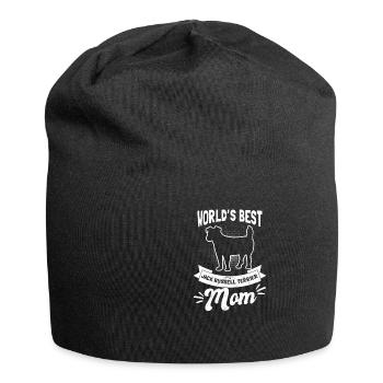 Jack Russell Terrier Worlds Best Mom Gift - Jersey-Beanie - Schwarz - Vorne