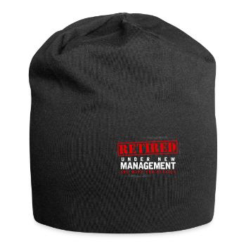 Retired Under New Management, Lake Wife for Details - Jersey Beanie - black - Front