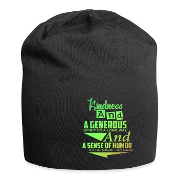 Humour Proverbes drôles L’humour est tout des proverbes - Bonnet en jersey - noir - Devant