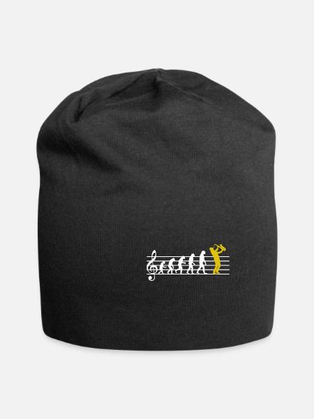 Saxophone Jazz Evolution Saxophone Classique Musicien - Bonnet en jersey - noir