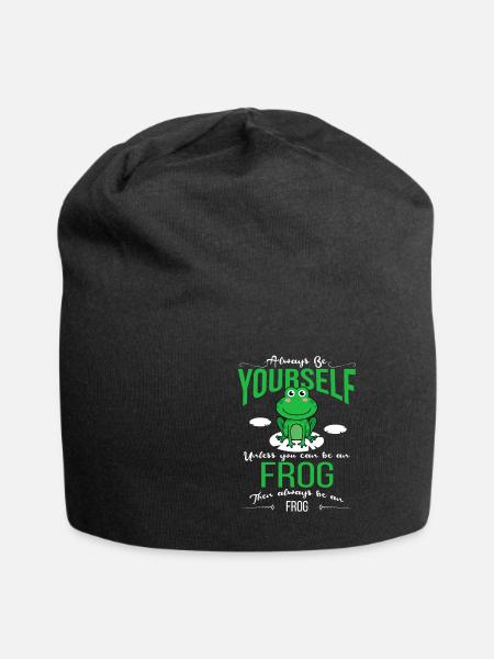 frog - Jersey Beanie - black