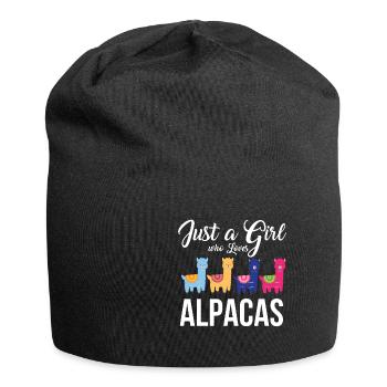 alpaca - Jersey Beanie - black - Front