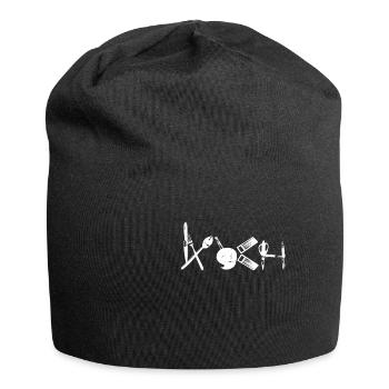 cuisinier - Bonnet en jersey - noir - Devant
