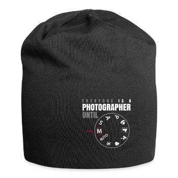 Everyone is a Photographer until, lustiges Foto - Jersey-Beanie - Schwarz - Vorne
