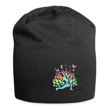 Cadeau d'harmonie de professeur de yoga yoga - Bonnet en jersey - noir - Devant