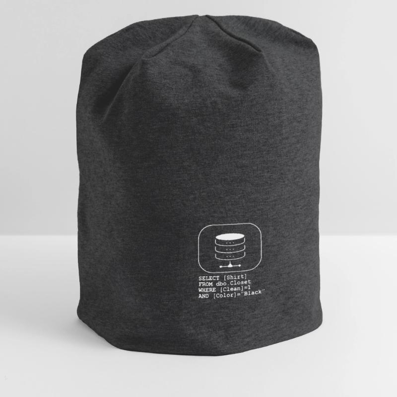 Code Datenbank SQL Sarkasmus Entwickler Geschenk Jersey-Beanie
