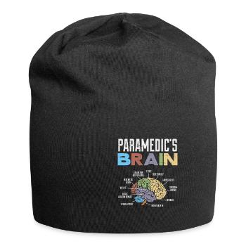 Drôle Proverbes paramédic EMS cerveau drôle - Bonnet en jersey - noir - Devant