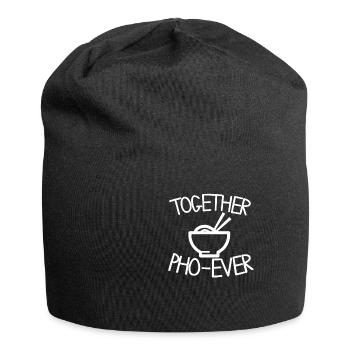 Pho ever - Vietnam, Suppe, Nudelsuppe - Jersey-Beanie - Schwarz - Vorne
