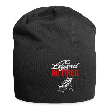 The legend has retired - Rentner, Pensionär, Rente - Jersey-Beanie - Schwarz - Vorne