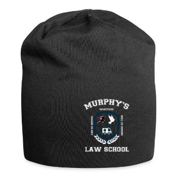Murphys Gesetz Fehler Experiment Unfall Geschenke - Jersey-Beanie - Schwarz - Vorne