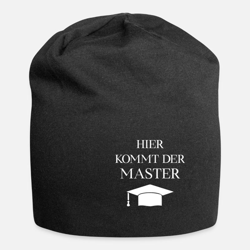 Here comes the Master | Master's Degree Gift - Jersey Beanie - black