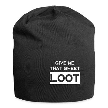 Give me that sweet Loot! - Jersey Beanie - black - Front