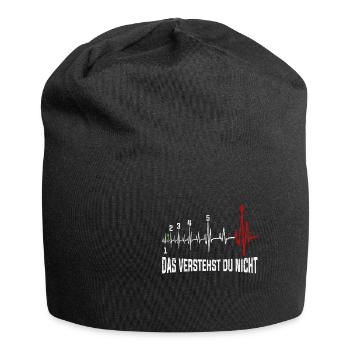 Herzschlag Motorrad Puls 6 das verstehst du nicht - Jersey-Beanie - Schwarz - Vorne