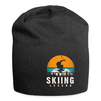 Après-ski, pose de ski, équipement de moniteur de ski - Bonnet en jersey - noir - Devant