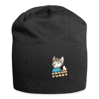 Proud Furry Funny Furry Fandom Fursuit Furries - Jersey Beanie - black - Front