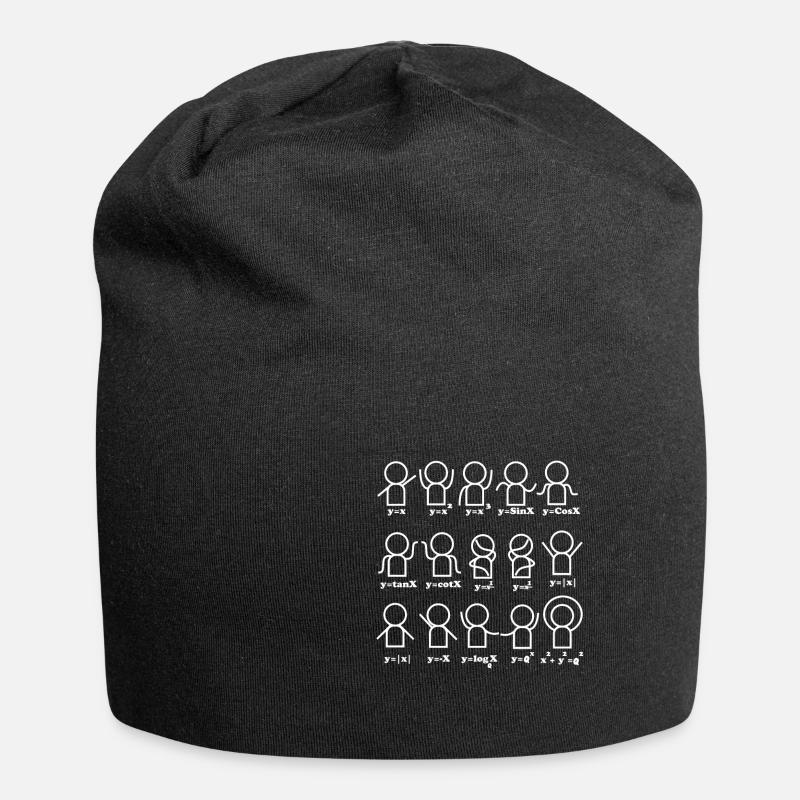 Mathematik Mathe Mathematiker Mathelehrer Algebra - Jersey-Beanie - Schwarz