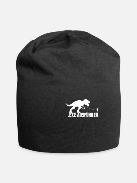 Exe Ausführen Informatik Admin Geschenk Geburtstag - Jersey-Beanie - Schwarz