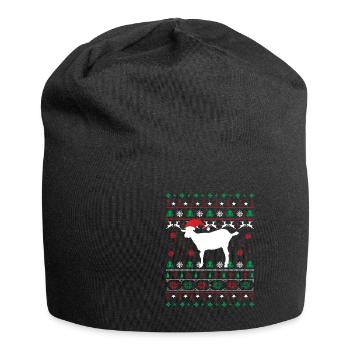 Chèvre de Noël Noël laid - Bonnet en jersey - noir - Devant