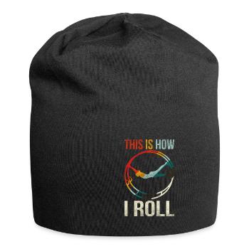Rhönrad Turnen Rhönrad Fahren Sport Geschenk Idee - Jersey-Beanie - Schwarz - Vorne