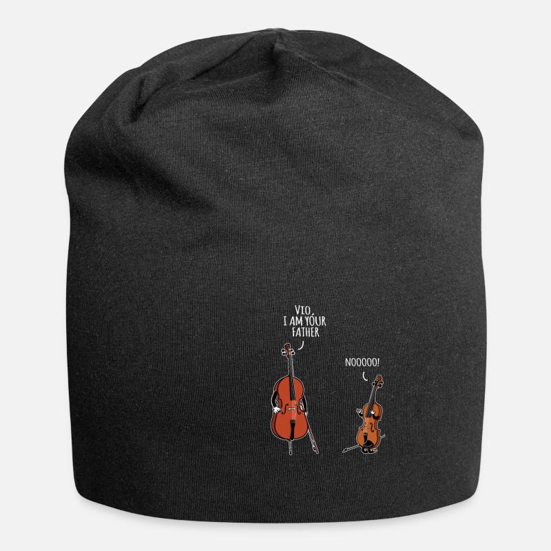 Violin cello I am your father - Jersey Beanie - black