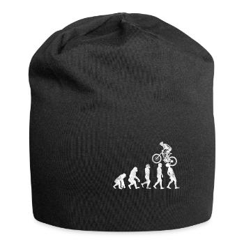 MTB Evolution Lustiges Mountainbike BMX Geschenk - Jersey-Beanie - Schwarz - Vorne