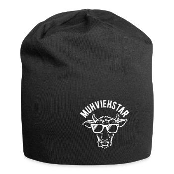 MUHVIEHSTAR - Jersey-Beanie - Schwarz - Vorne
