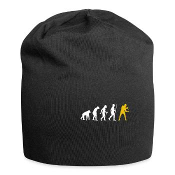 Tischtennis Evolution Vintage Retro Design - Jersey-Beanie - Schwarz - Vorne