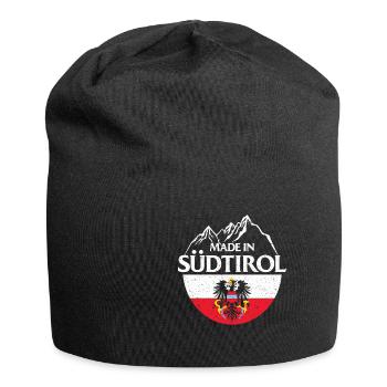 Made in Südtirol Berge Wappen Adler Österreich - Jersey-Beanie - Schwarz - Vorne
