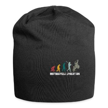 Motorrad Evolution Motocross Biker Motorsport - Jersey-Beanie - Schwarz - Vorne