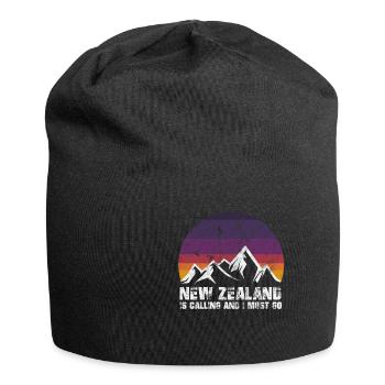 New Zealand New Zealand IS CALLING AND I MUST GO - Jersey Beanie - black - Front